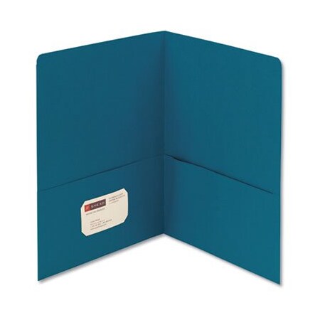 Smead Smead, Two-Pocket Folder, Textured Paper, Teal, 25PK 87867